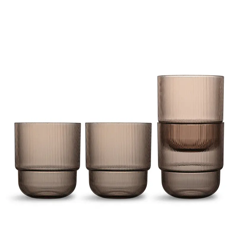 Billi Stackable Water Glasses – Pack Of 4, 400 Ml Each, 8.5 Cm Diameter × 9.5 Cm Height 1