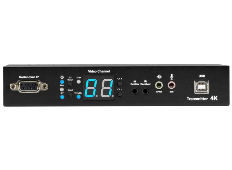 Black Box Vx-Hdmi-4Kip-Tx Mediacento Ipx Hdmi-Over-Ip Transmitter With Usb Audio, Serial, And Ir Extension 1