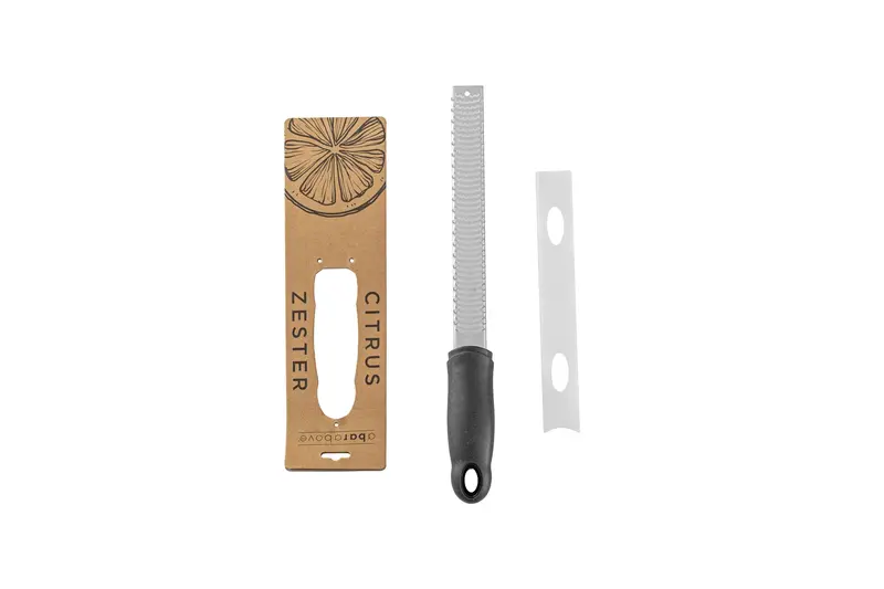 Black Citrus Microplane Zester – Stainless Steel Grater 1