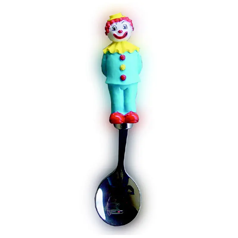 Blue Clown-Themed Dessert Spoon 1