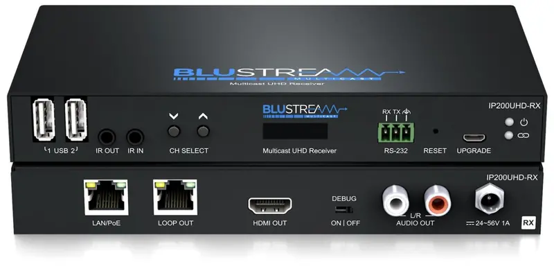 Blustream Ip200Uhd-Rx – Entry-Level Sdvoe 4K Uhd Multicast Receiver (1Gbe) 1