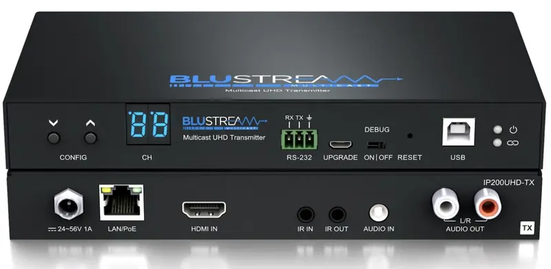 Blustream Ip200Uhd-Tx – Entry-Level Sdvoe 4K Uhd Multicast Transmitter (1Gbe) 1
