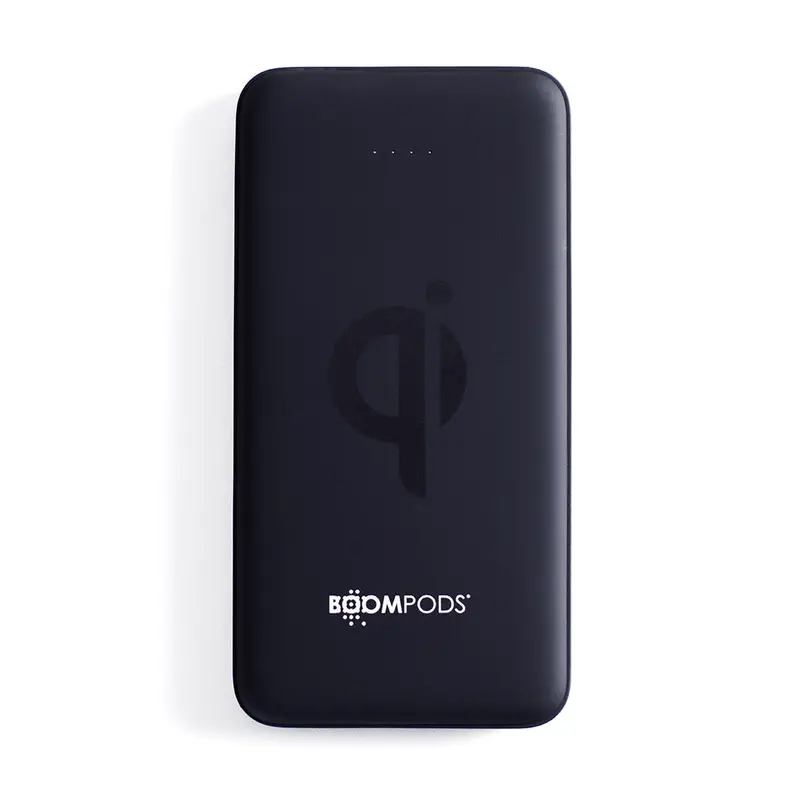 Boompods Qi-Certified 10,000 Mah Wireless Power Bank – Black | Pbqblk 1