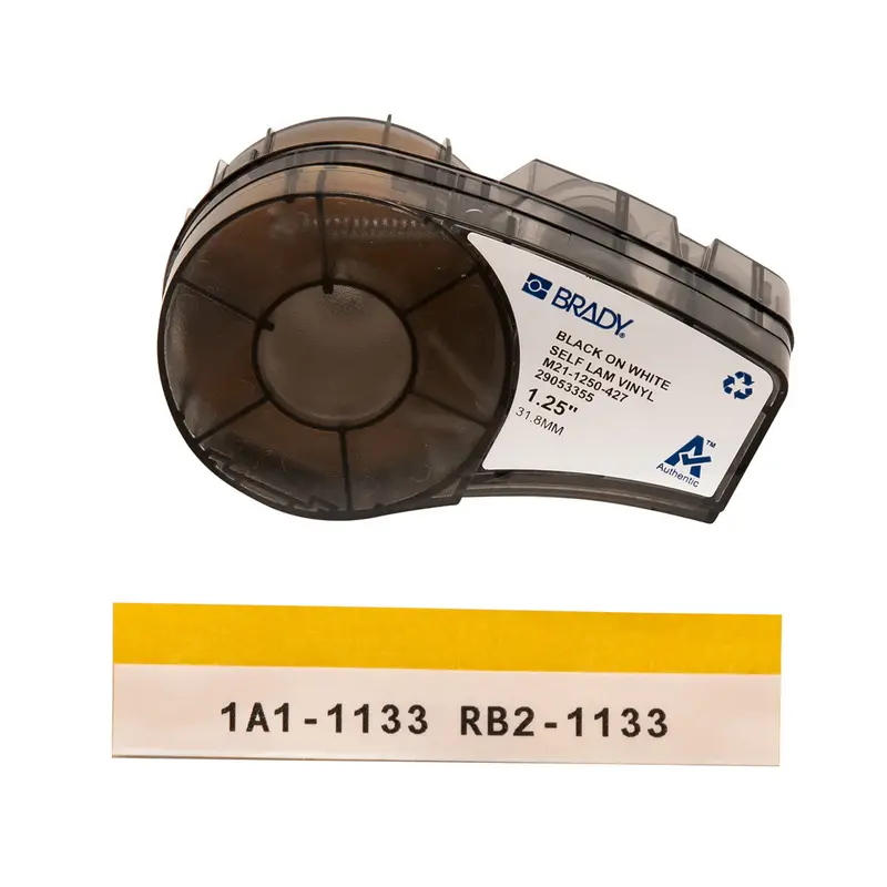 Brady M21-1250-427 Self-Laminating Vinyl Wire Labels For M210/M211 Printers 1