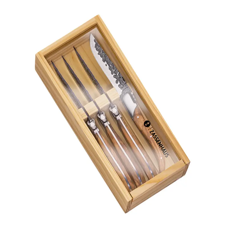 Bull Steak Knife Set – Four Pieces, Blade Lengths: 10 Cm & 22 Cm 1
