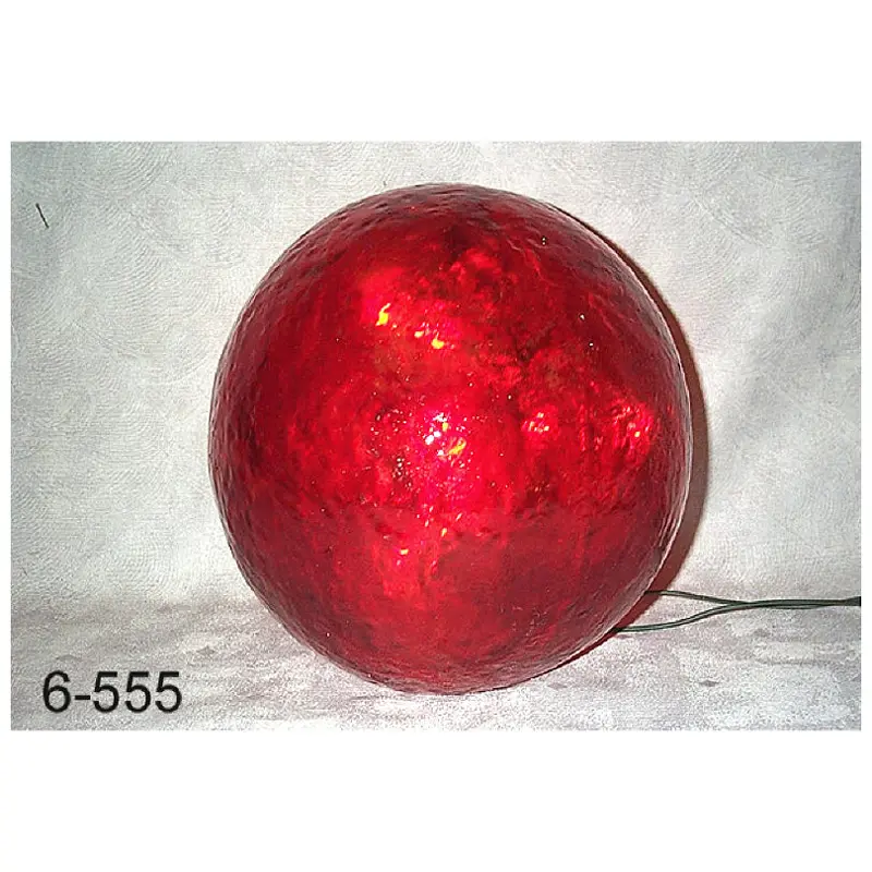 Burgundy Glass-Fiber Ornament Ball – 17 Cm Diameter 1