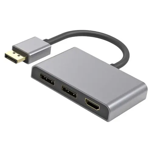 Cablenet 3-Port Displayport Mst Splitter: 2X Dp + 1X Hdmi Outputs 1