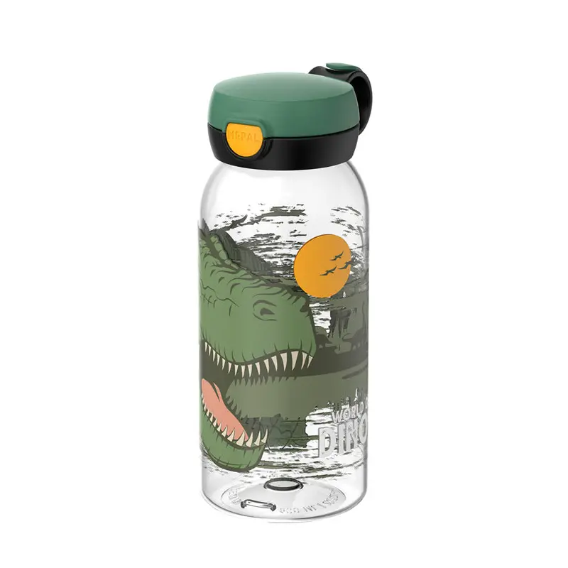 Campus Dino Flip-Lid Water Bottle – 600Ml, 7.6×19.5Cm 1