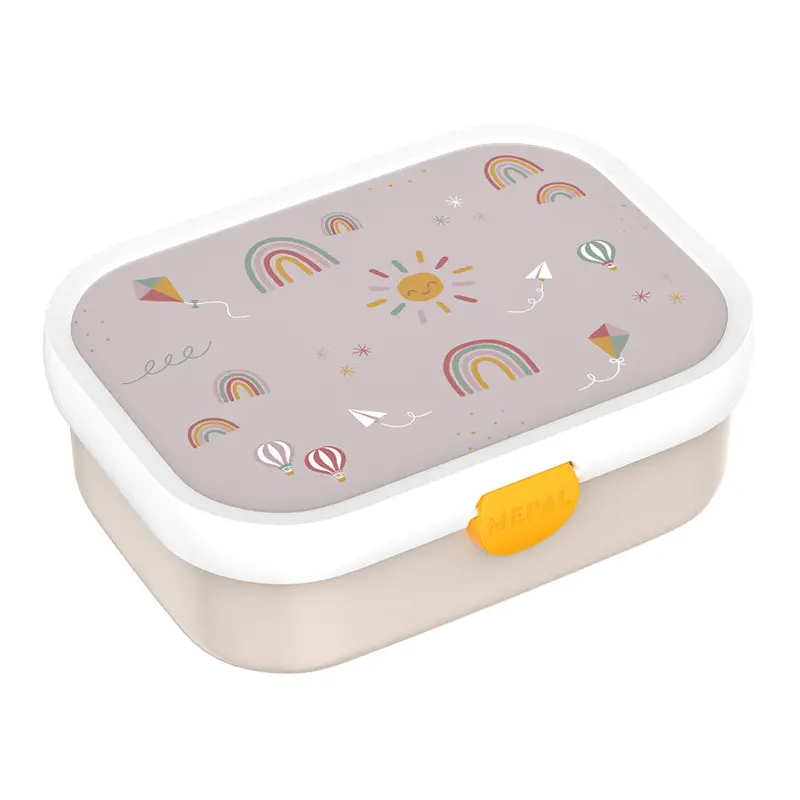 Campus Sunshine & Rainbow Mid-Size Lunchbox – 750Ml, 17.8×13.2×H Cm 1