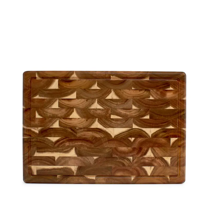 Chop End-Grain Hardwood Carving Board – 50 × 35 Cm 1
