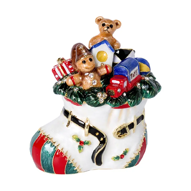 Christmas Boot Storage Container – Fabric & Felt 1