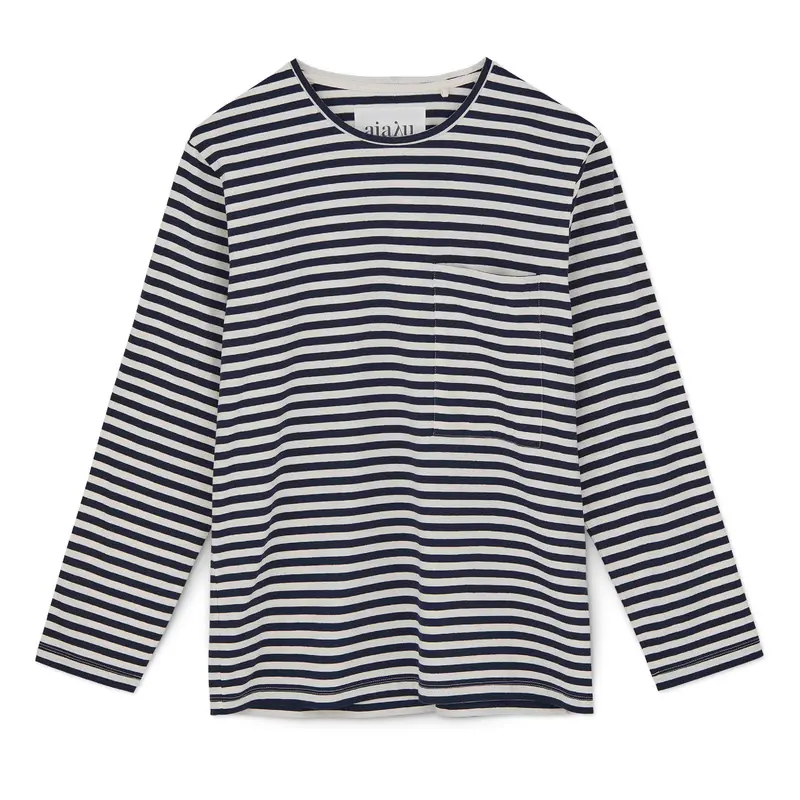 Circular Long-Sleeve Top In Night Mix Print 1