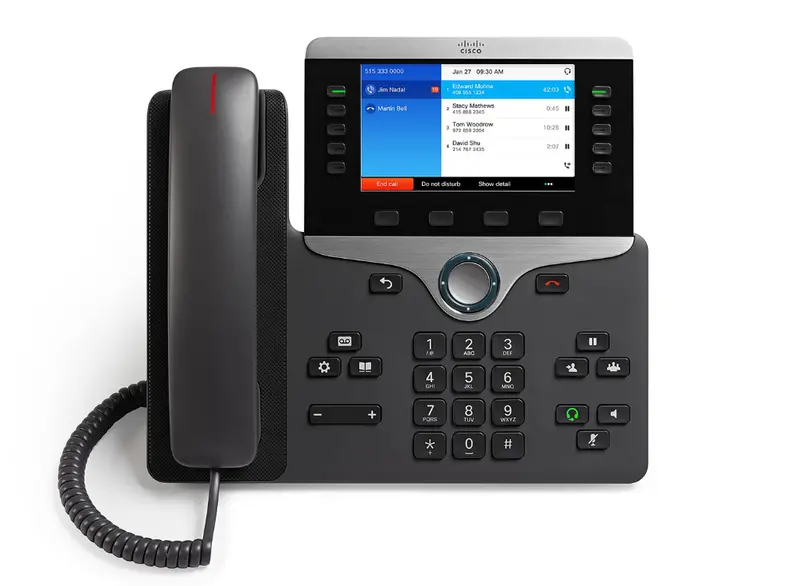 Cisco Cp-8841-3Pcc-K9 High-Definition Audio Ip Phone With 5-Inch Display And Poe 1