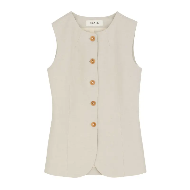 Clementine Natural-Finish Waistcoat 1