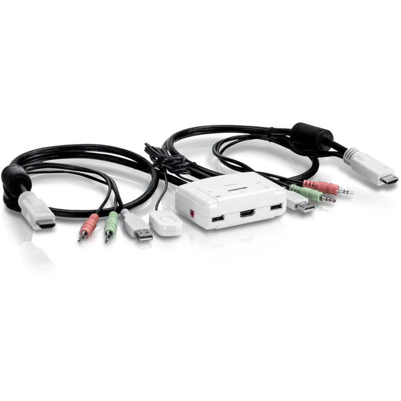 Compact 2-Port Hdmi Kvm Switch For Seamless Source Sharing | Tk-215I 1