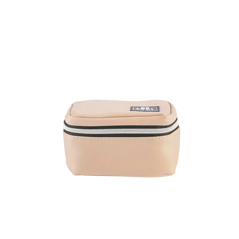 Compact Cosmetic & First-Aid Pouch "Modern Beige City" – 0.5 L (14×7×8 Cm) 1