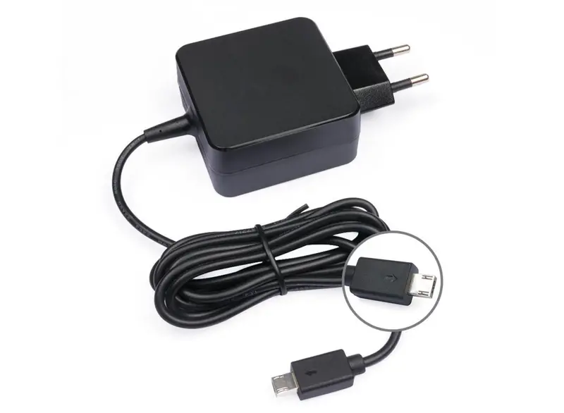 Coreparts 33W Micro-Usb Charging Cable For Asus Laptops – 19V 1.7A, Square-Tip Eu Cord 1