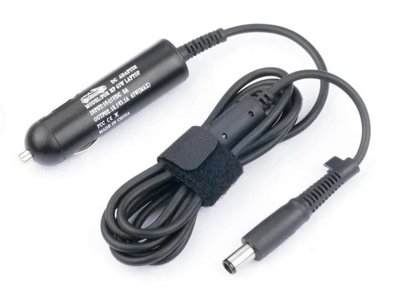 Coreparts 65W Hp Car Power Adapter – 18.5V 3.5A, 7.4×5.0Mm Tip & Vehicle Charger 1