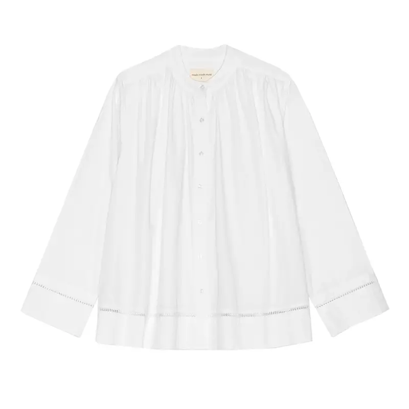 Crisp White Poplin Shirt By July 1