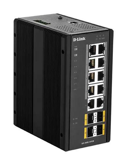 D-Link Dis-300G-14Psw Industrial Managed Poe+ Gigabit Switch With Sfp 1