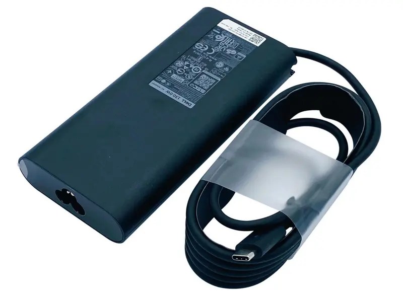 Dell 130W Usb-C Laptop Power Adapter – 20V/6.5A, 3-Pin Ac Input With C6 Cable 1