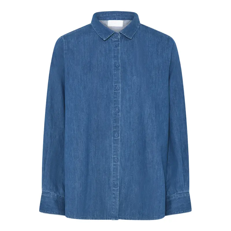 Dhaka Denim Shirt In Clear Blue Wash 1