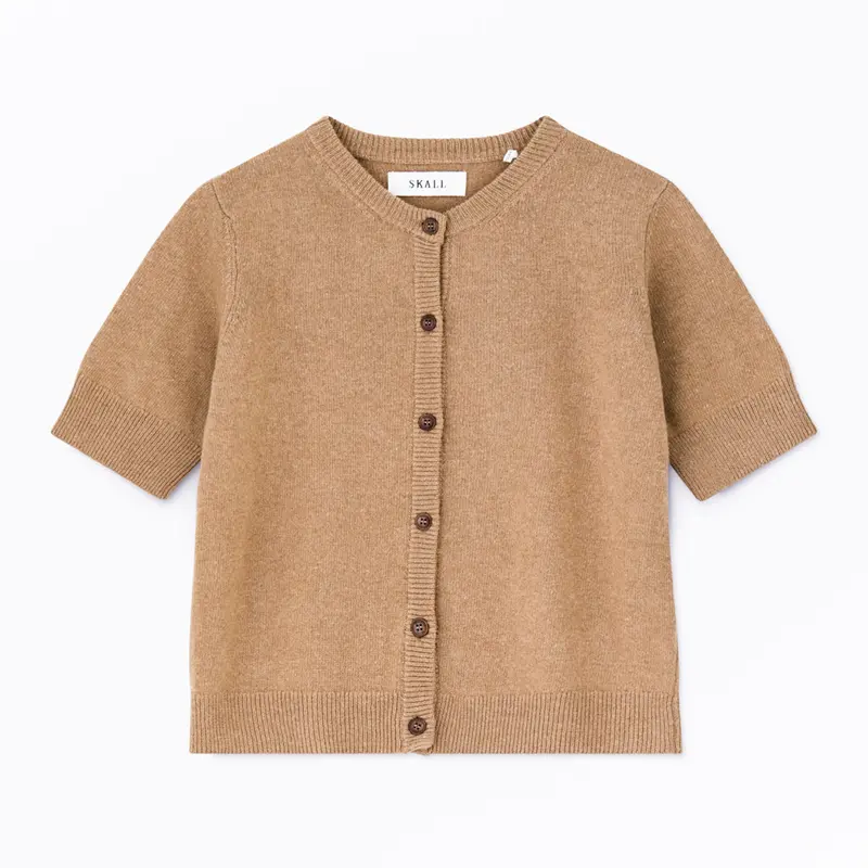 Diana Lightweight Camel Cardigan 1