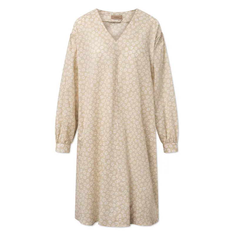 Donnie Floral Shirt In Sand And White 1