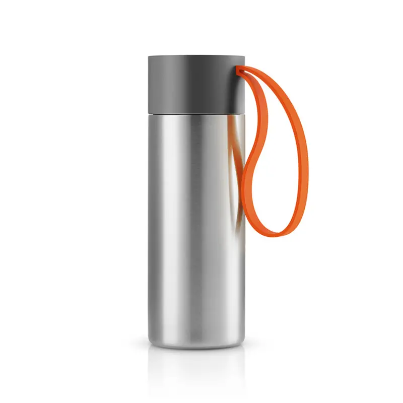 Double-Wall Thermal Travel Mug In Orange, 350 Ml Capacity 1