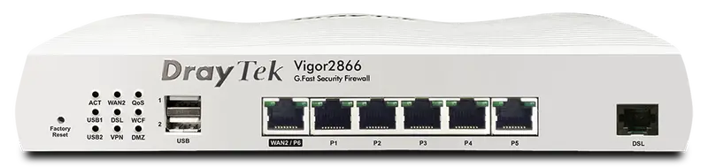 Draytek Vigor 2866 G.Fast & Ethernet Router – Wired Broadband Gateway Supporting Up To 1Gbps Sync Speed 1