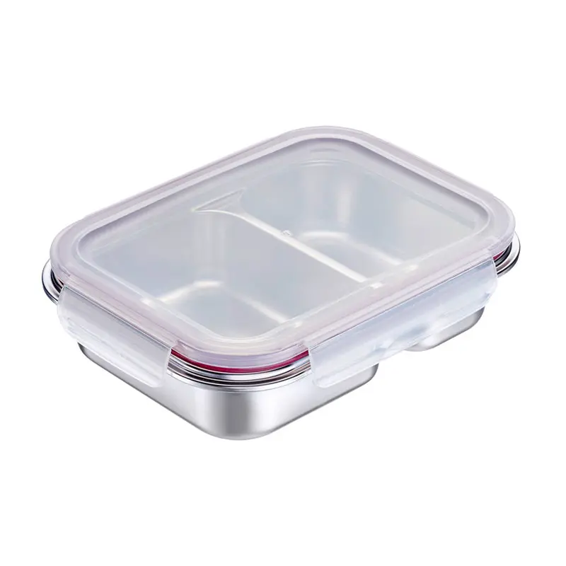 Dual-Compartment Leakproof Lunch Box (450Ml + 280Ml) – Rectangular Design 1