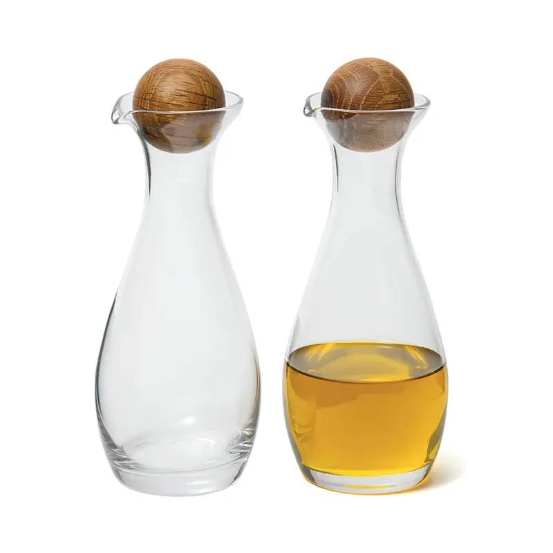 Dual Oil & Vinegar Cruet Set – 2 Pcs, Ø7 X 19 Cm 1
