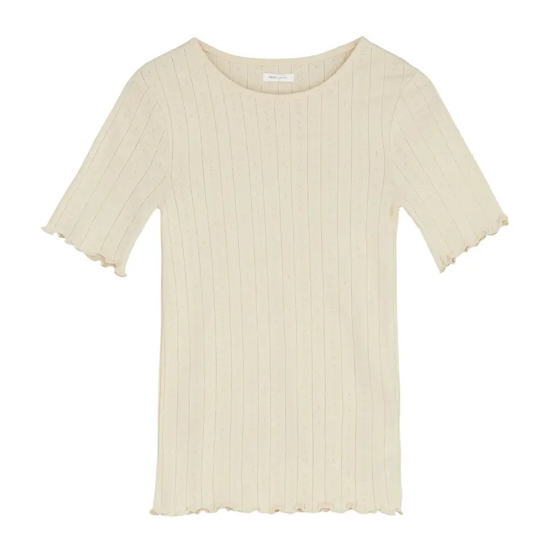 Edie Light Beige Classic Fit T-Shirt 1