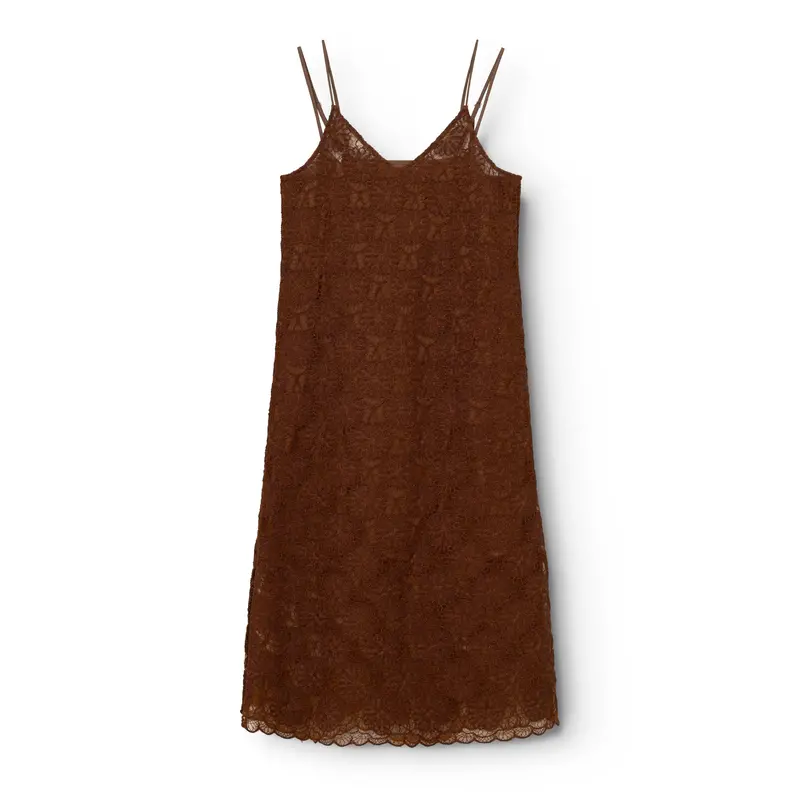 Effortless Hanoi Midi Dress In Cappuccino Shade 1