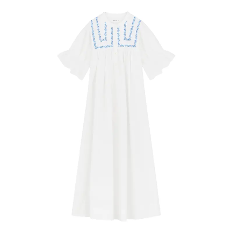 Elegant Bonne Dress In Crisp Optic White 1
