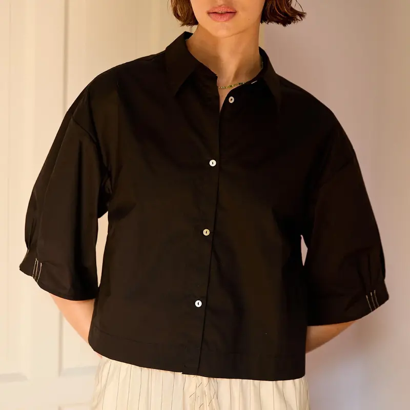 Eloise Classic Fit Shirt In Black 1