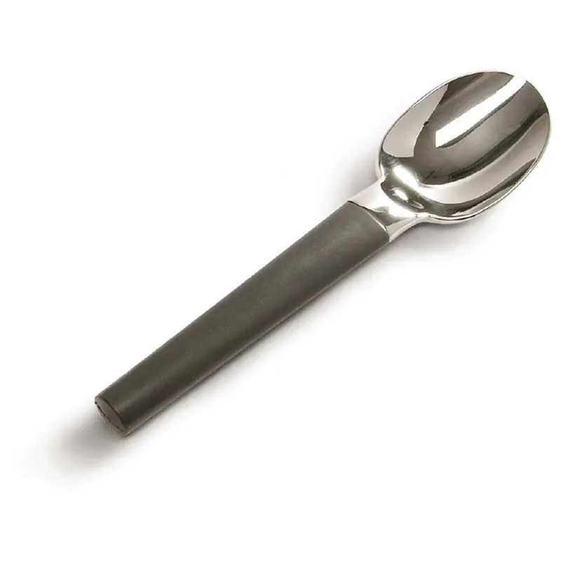 Ergonomic Stainless Steel & Rubber Handle Spoon 1