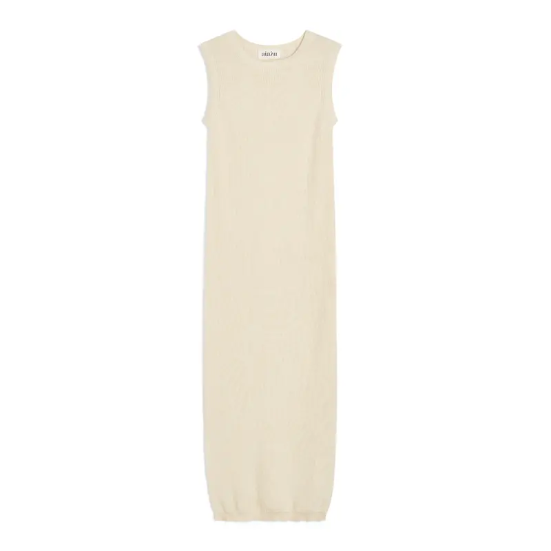 Esha Relaxed Fit Dress In Pure Ecru 1