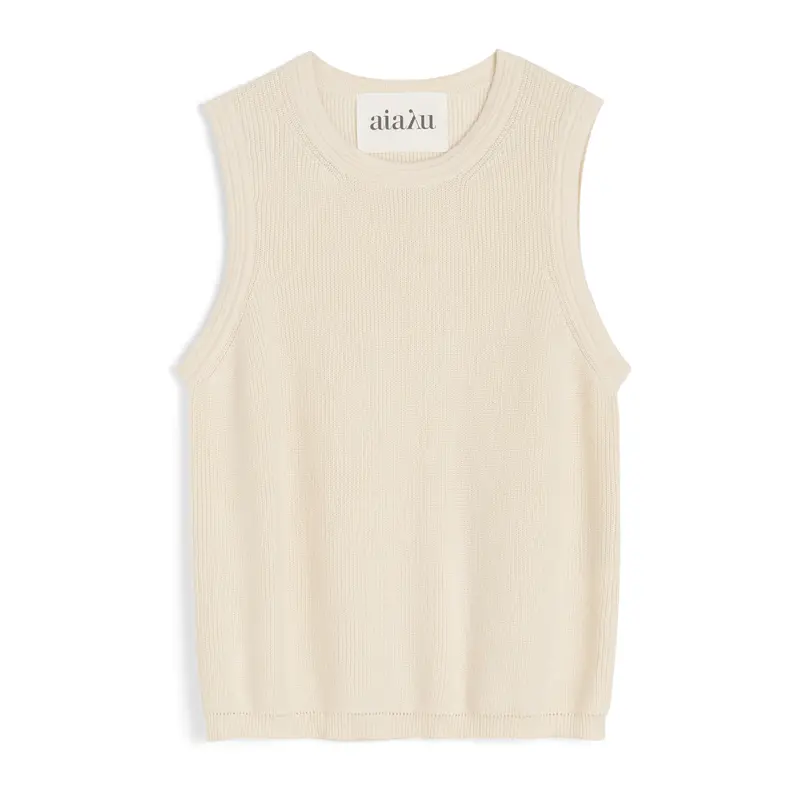 Esha Top In Pure Ecru Cotton 1