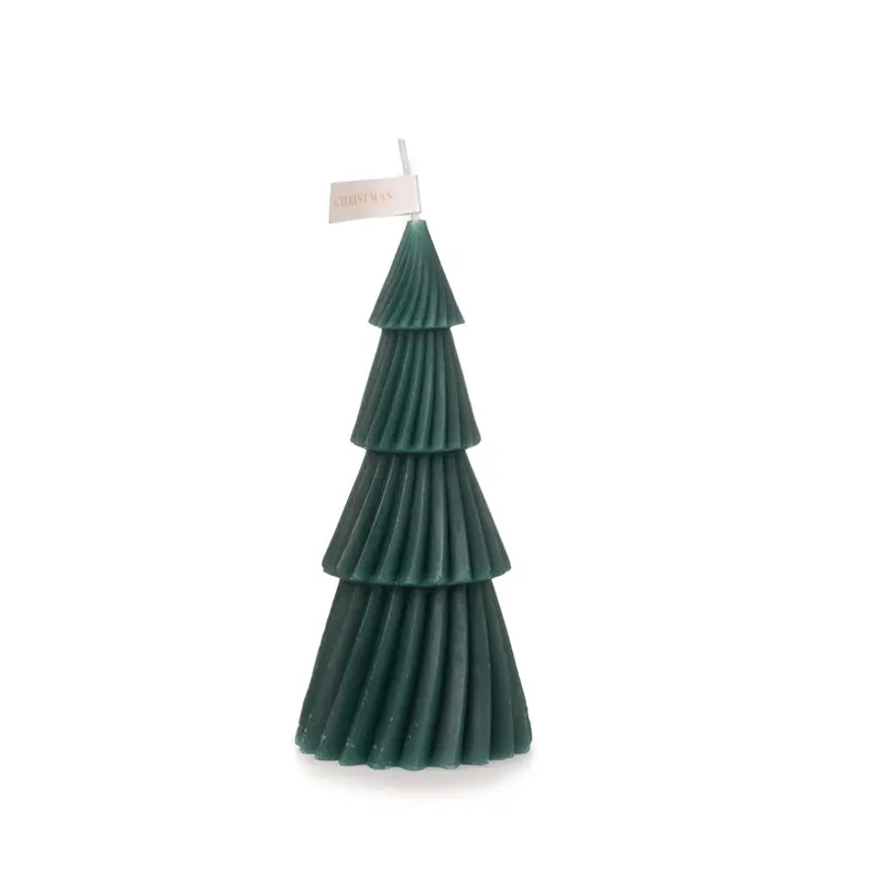 Fir Tree-Shaped Candle – 6.5 Cm Diameter × 16 Cm Tall 1
