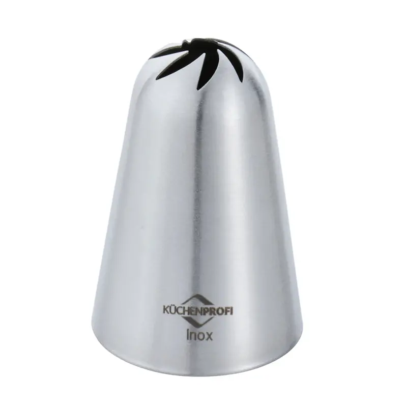 Floral-Edged Piping Tip "Bake" – 14 Mm Diameter, 3×4 Cm Size 1