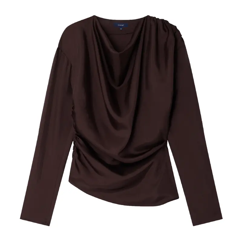 Fresia Prune-Colored Shirt 1