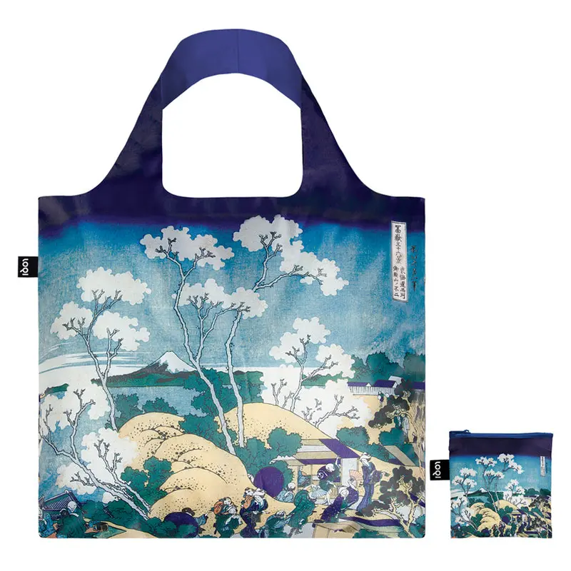 Fuji From Gotenyama Recycled Tote Bag After Hokusai, 50X42/69 Cm 1