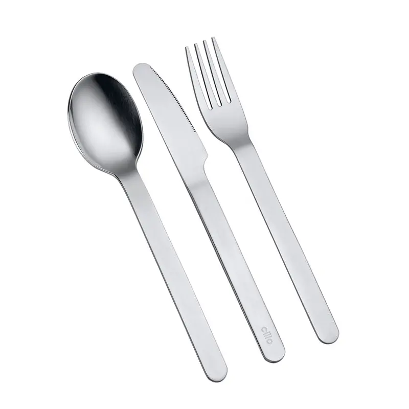 Gita 3-Piece Cutlery Set With Portable Storage Case, 19X5 Cm 2