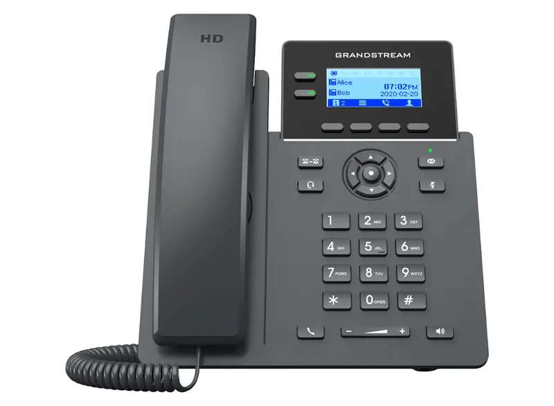 Grandstream Grp2602P Dual-Line Ip Phone With Four Sip Accounts, Poe, Noise Shield, And Gdms Remote Management 1