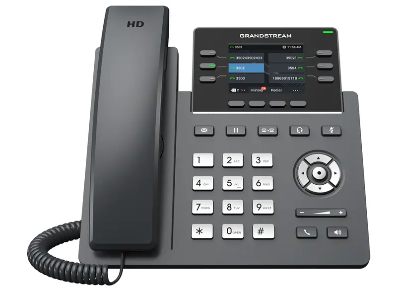 Grandstream Grp2613 Professional 4-Line Ip Phone With Six Sip Accounts, Gigabit Poe, Noise Shield, And Gdms Cloud Management 1