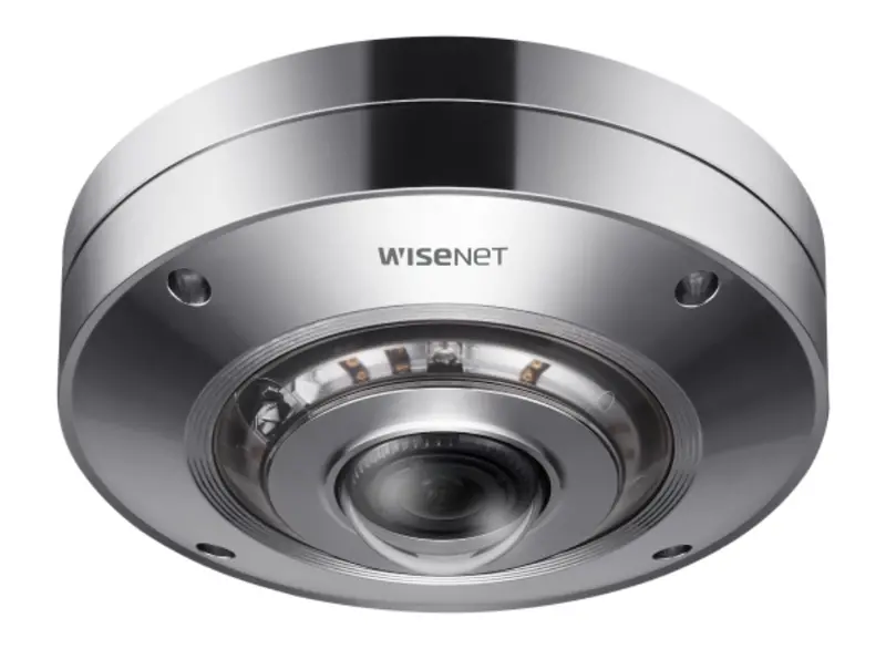 Hanwha Xnf-9010Rs – 12Mp Stainless Steel Fisheye Ir Camera For 360° Coverage 1