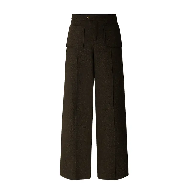 Harry Modern Bukser In Kaki/Noir Two-Tone 1
