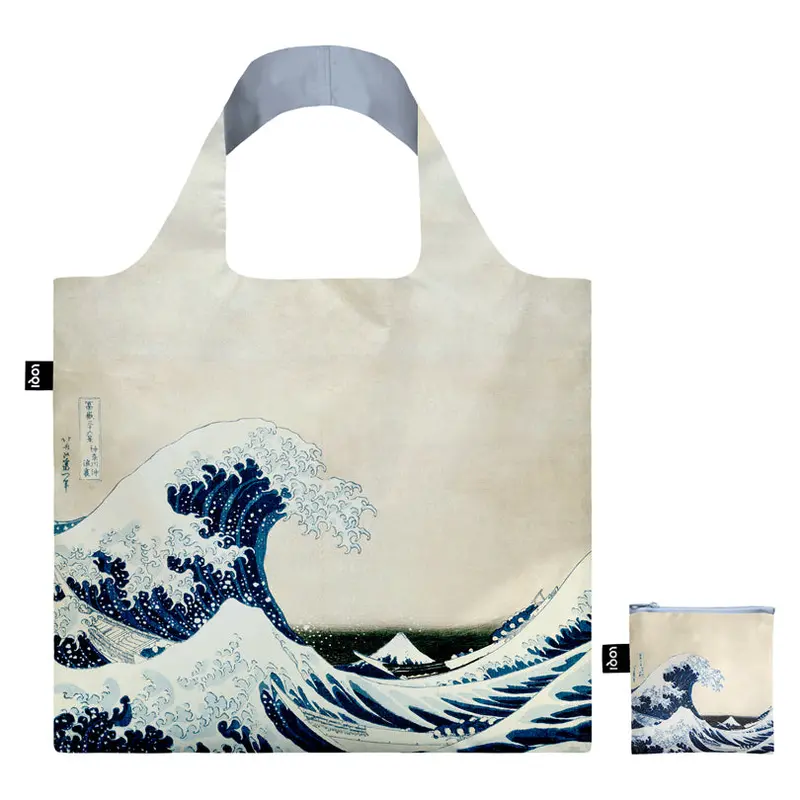 Hokusai’S Great Wave Recycled Grocery Bag, 50X42/69 Cm 1