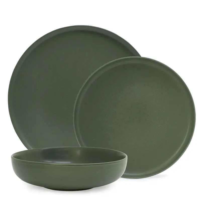 Hue Modern 12-Piece Dinner Set – Stylish Ceramic Tableware 1